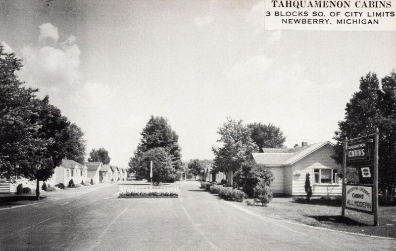 Tahquamenon Cabins - Vintage Postcard (newer photo)